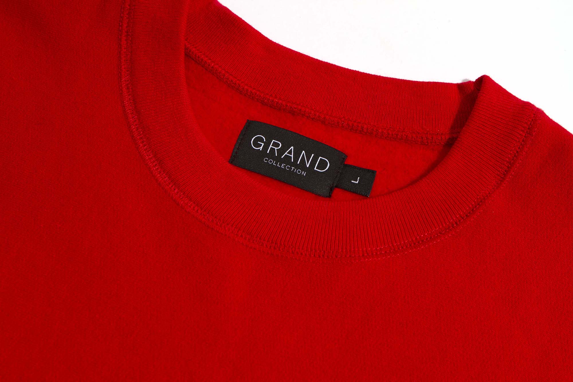 GRAND COLLECTION - Goose Embroidered Crewneck "Red"