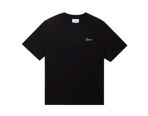 GRAND COLLECTION - Grand Script Tee "Black"