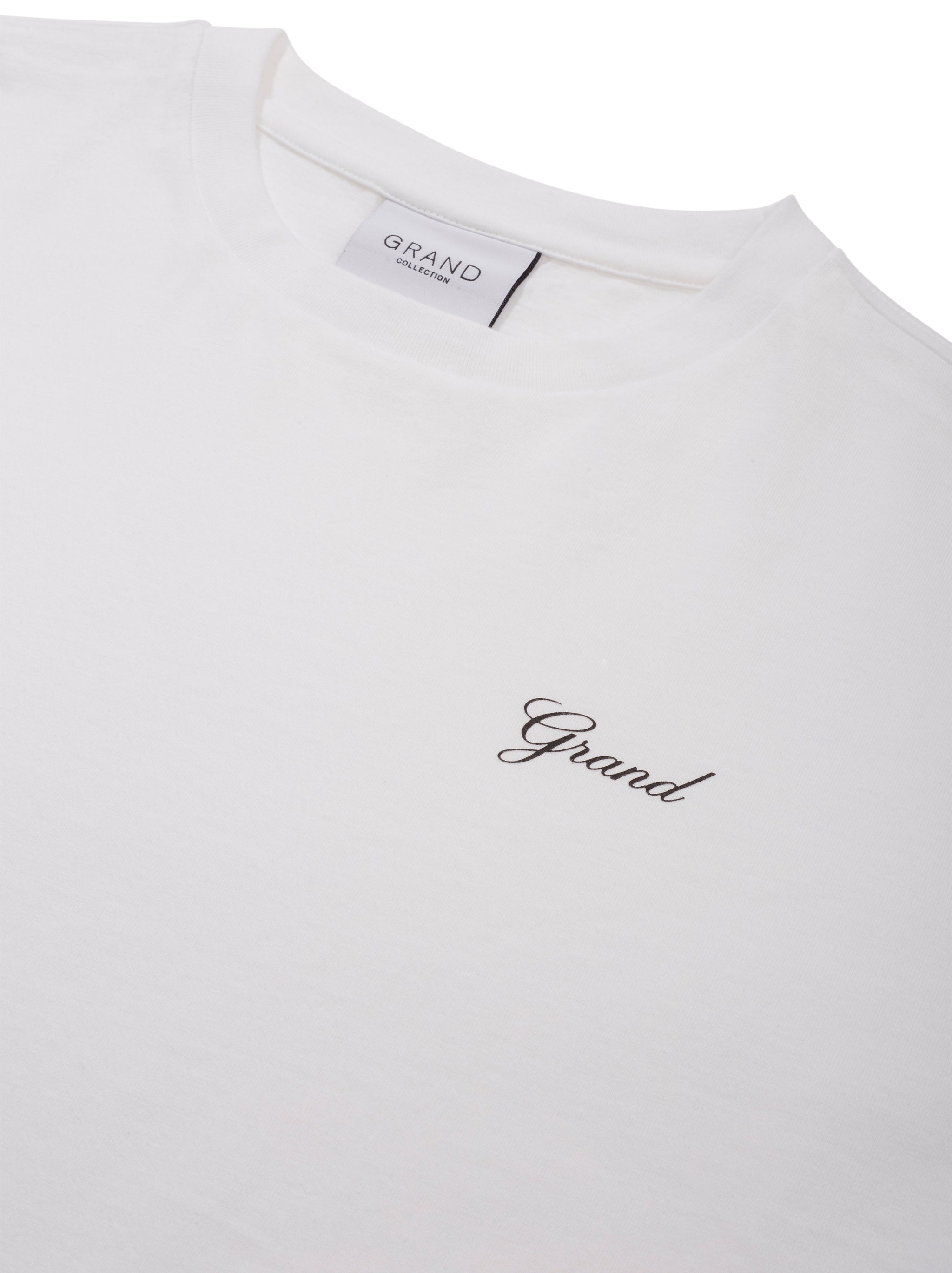 GRAND COLLECTION - Grand Script Tee "White"