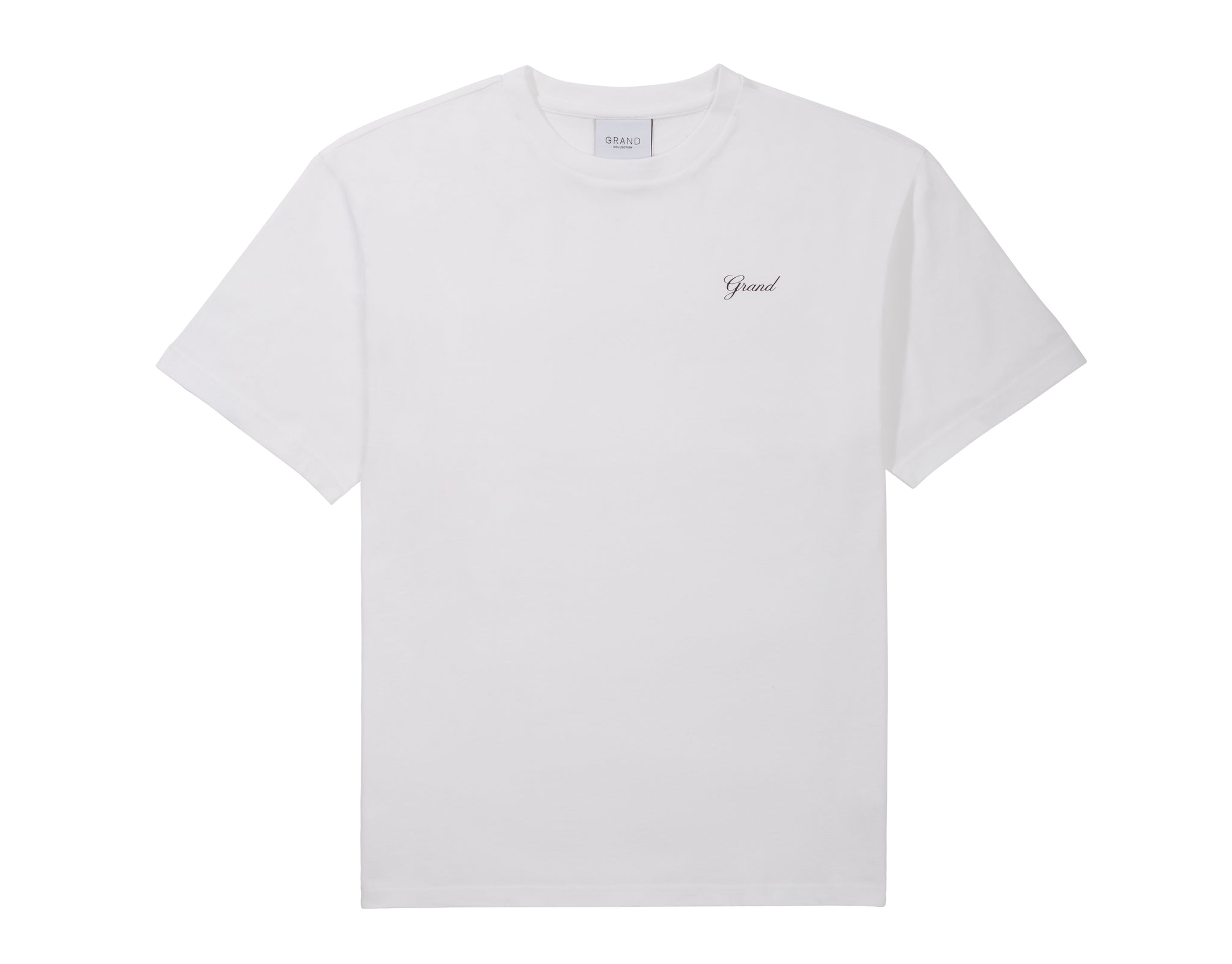 GRAND COLLECTION - Grand Script Tee "White"