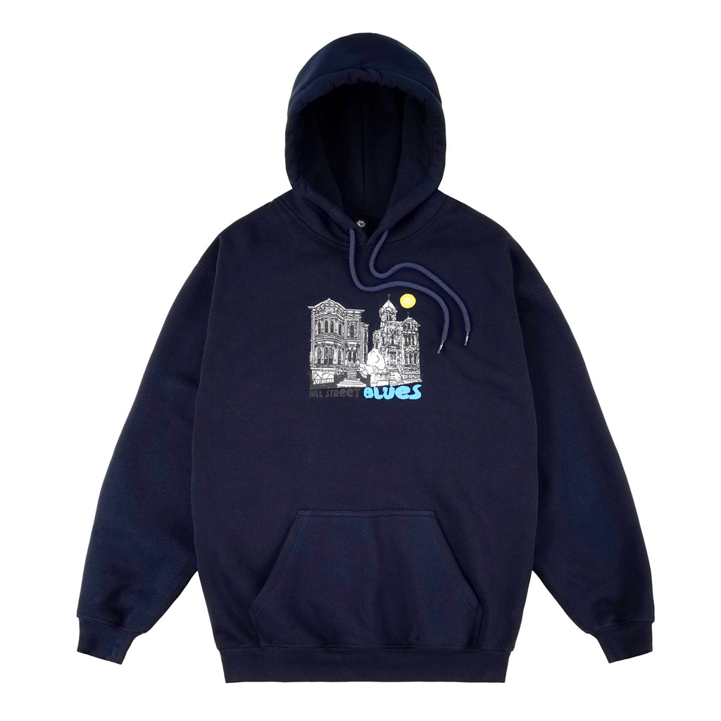 MAGENTA SKATEBOARDS - HILL STREET BLUES HOODIE "NAVY"