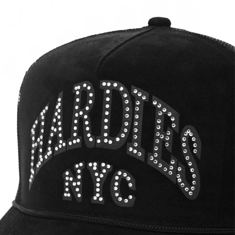 HARDIES HARDWARE - CURVE TRUCKER HATS SUEDE "BLACK"