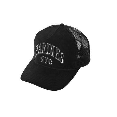 HARDIES HARDWARE - CURVE TRUCKER HATS SUEDE "BLACK"
