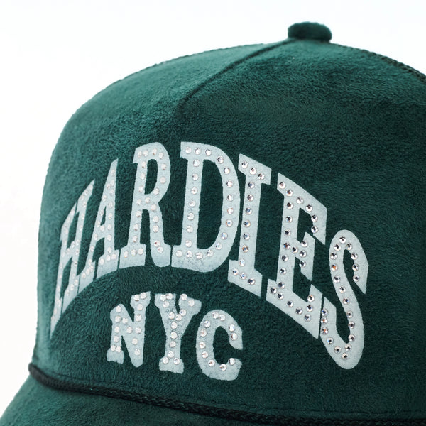 HARDIES HARDWARE - CURVE TRUCKER HATS SUEDE "GREEN"