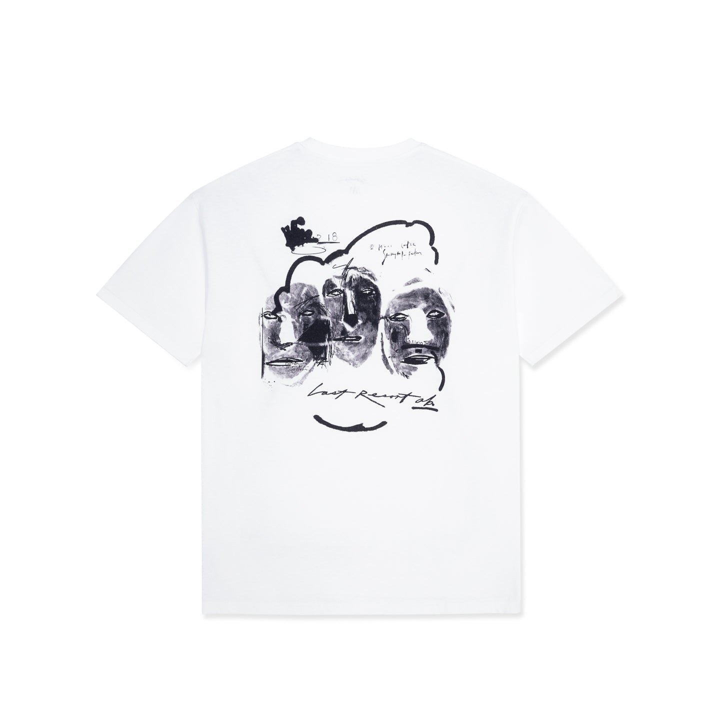 Last Resort AB x Julian Smith - Heads SS Tee "White/Black"