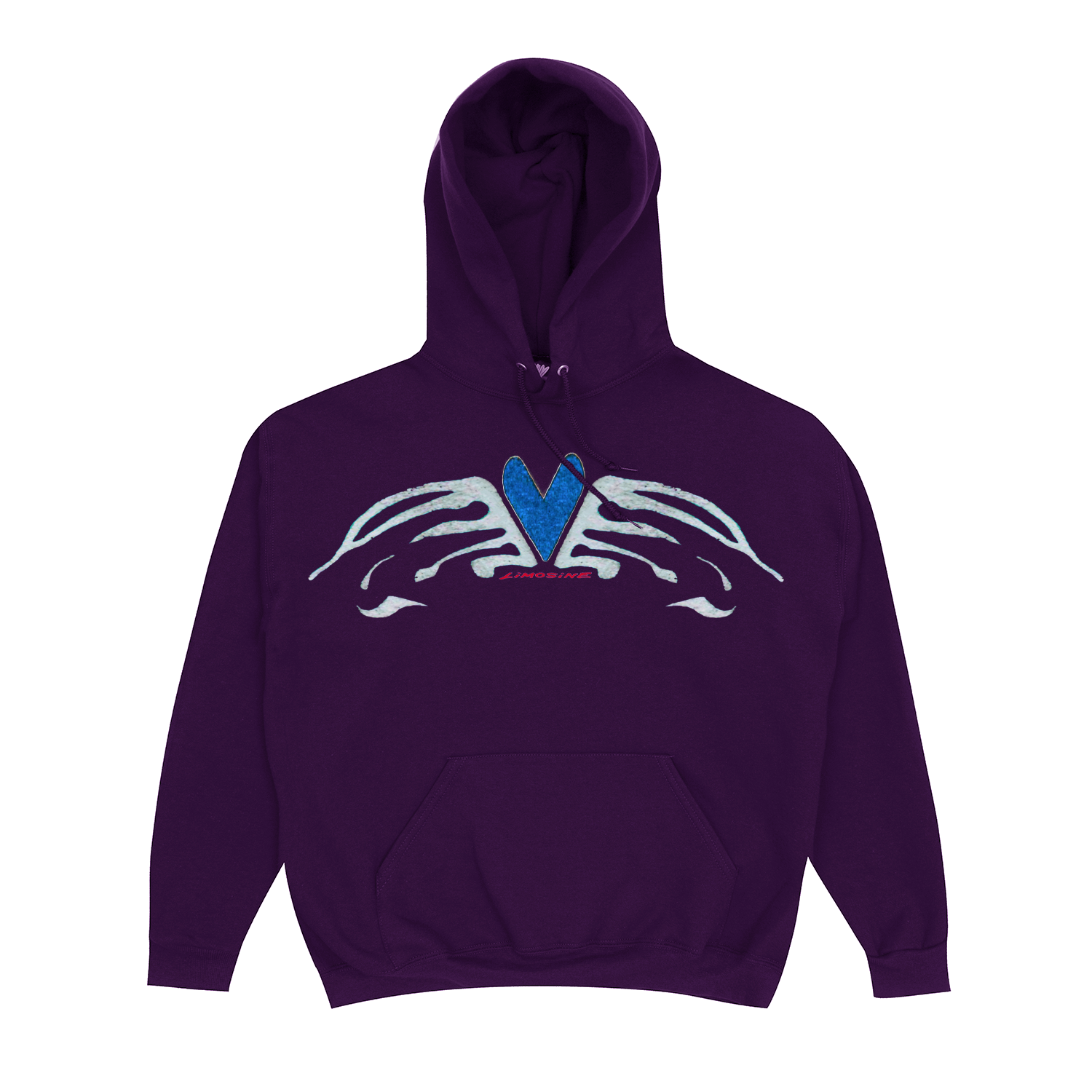 LIMOSINE - HEART WINGS HOOD "Dark Purple"