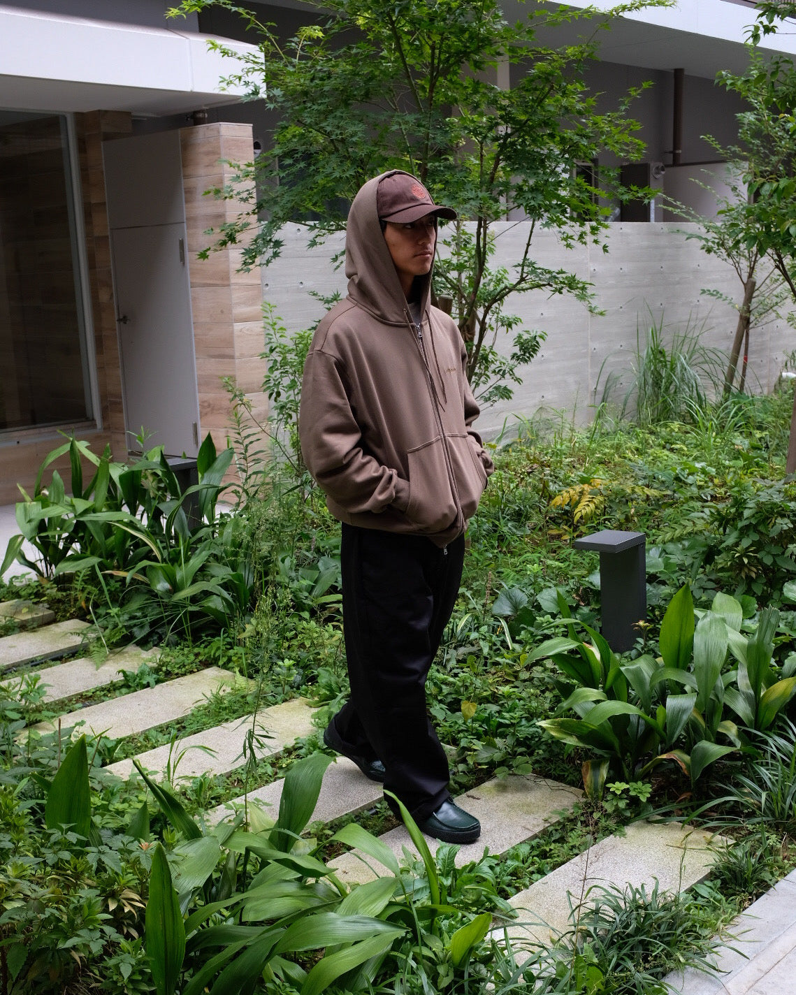 Last Resort AB - Script Logo Zip Hoodie "Khaki Beige"