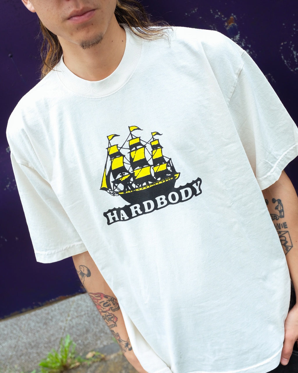 HARDBODY - Sailing Tee "Crème"