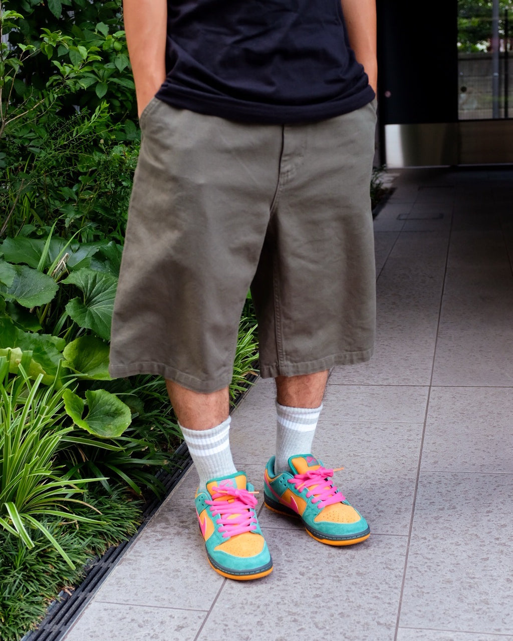POLAR - 44! Shorts "Grey Green"