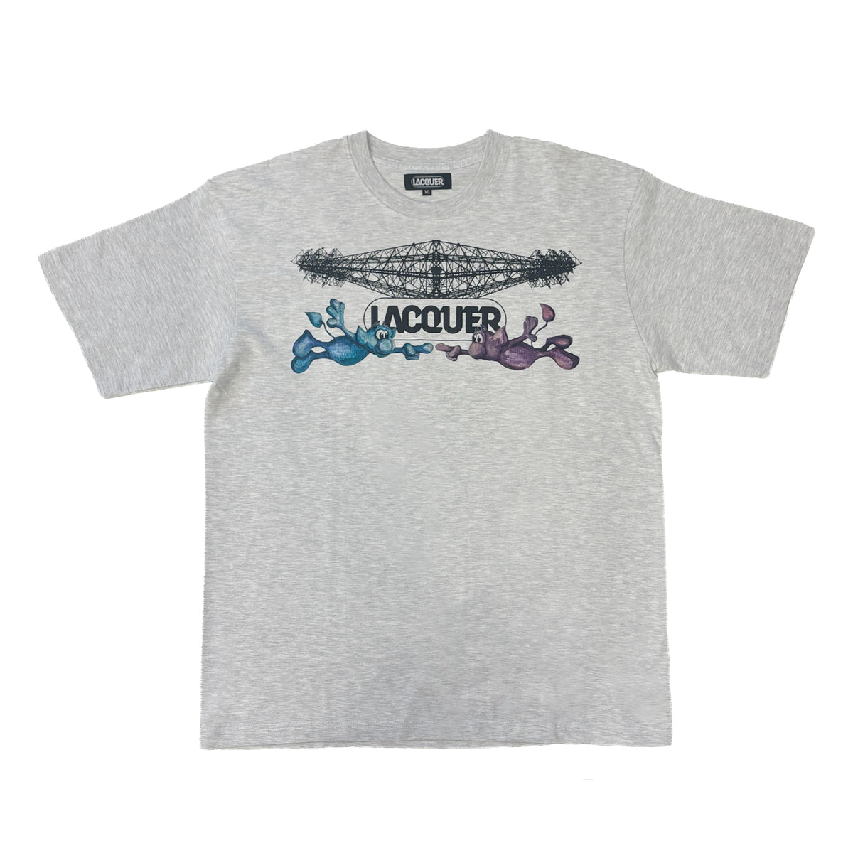 LACQUER x FTR × QIMP - Tee "Ash"