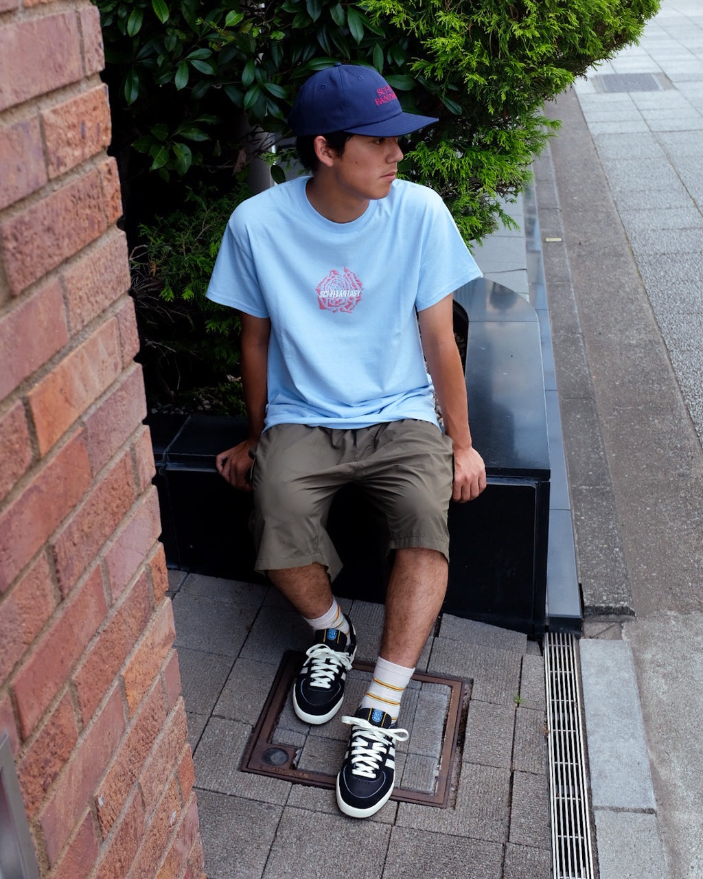 SCI-FI FANTASY - ROSE TEE "LIGHT BLUE"