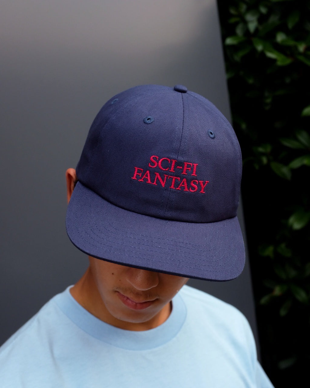 SCI-FI FANTASY - Herrinbone Logo Hat "Navy"