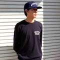 QUARTERSNACKS  - Printed Thermal Longsleeve Tee "Black"