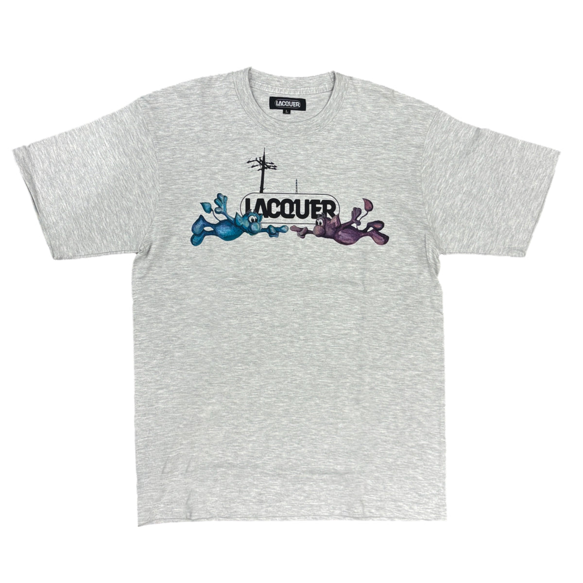 LACQUER x FTR × QIMP - Tee "Ash"