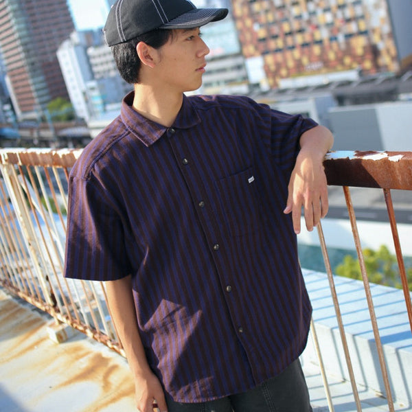 POLAR - Mitchell Shirt  "Purple/Chocolate"