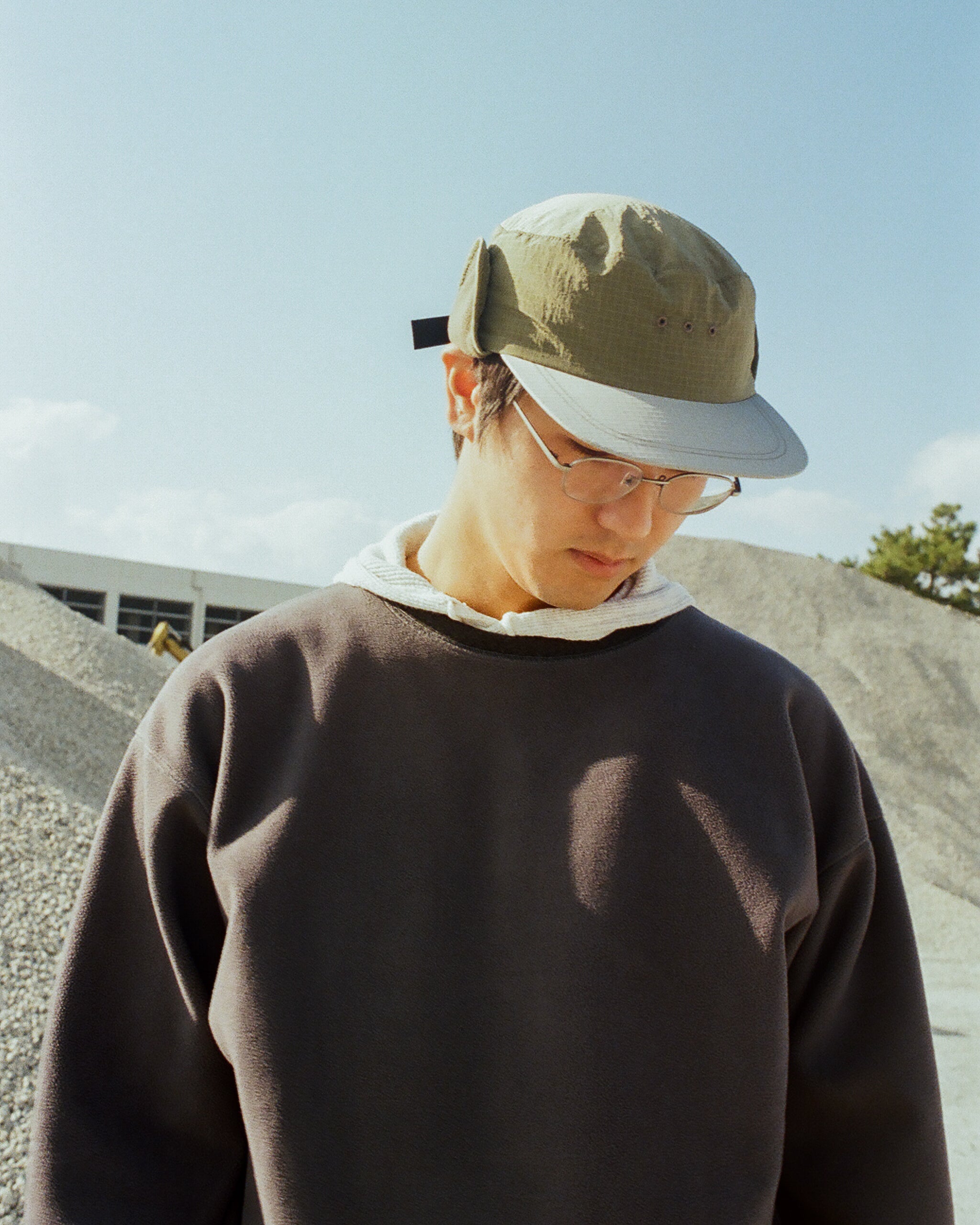 Lidairpeaks - Cylinder Flap Hat "Olive"