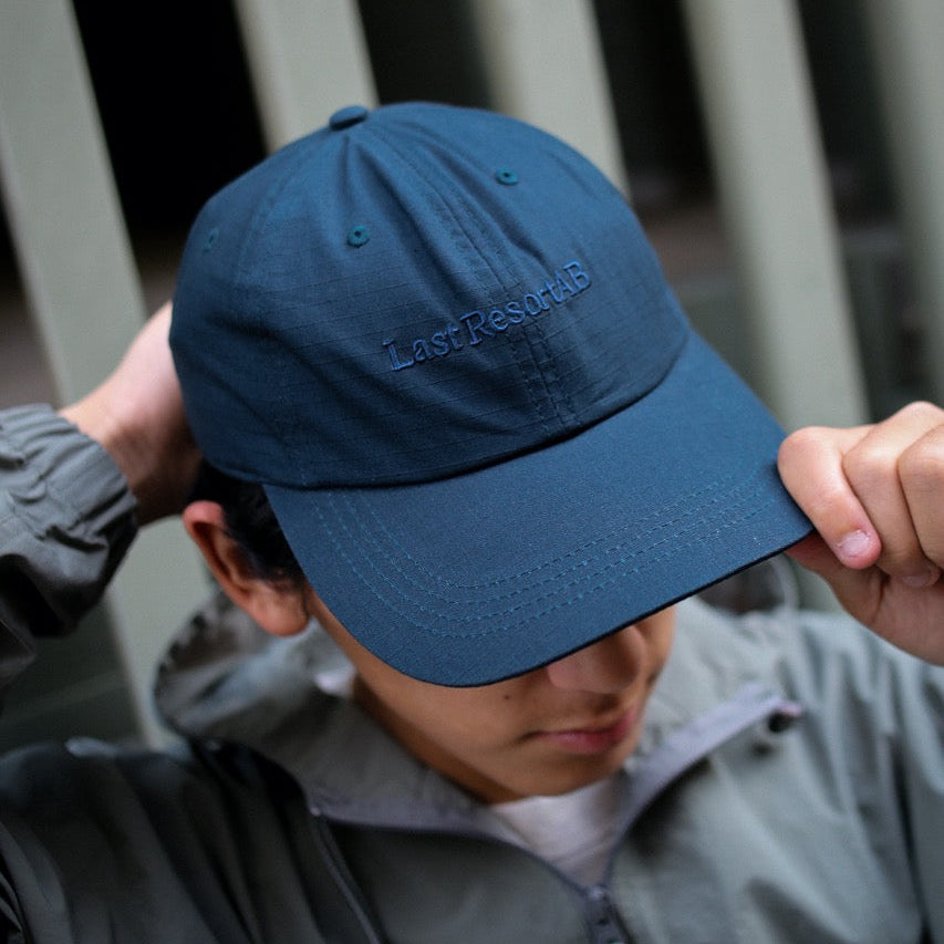 Last Resort AB - Soft Peak Cap-Script Logo "Deep Blue"