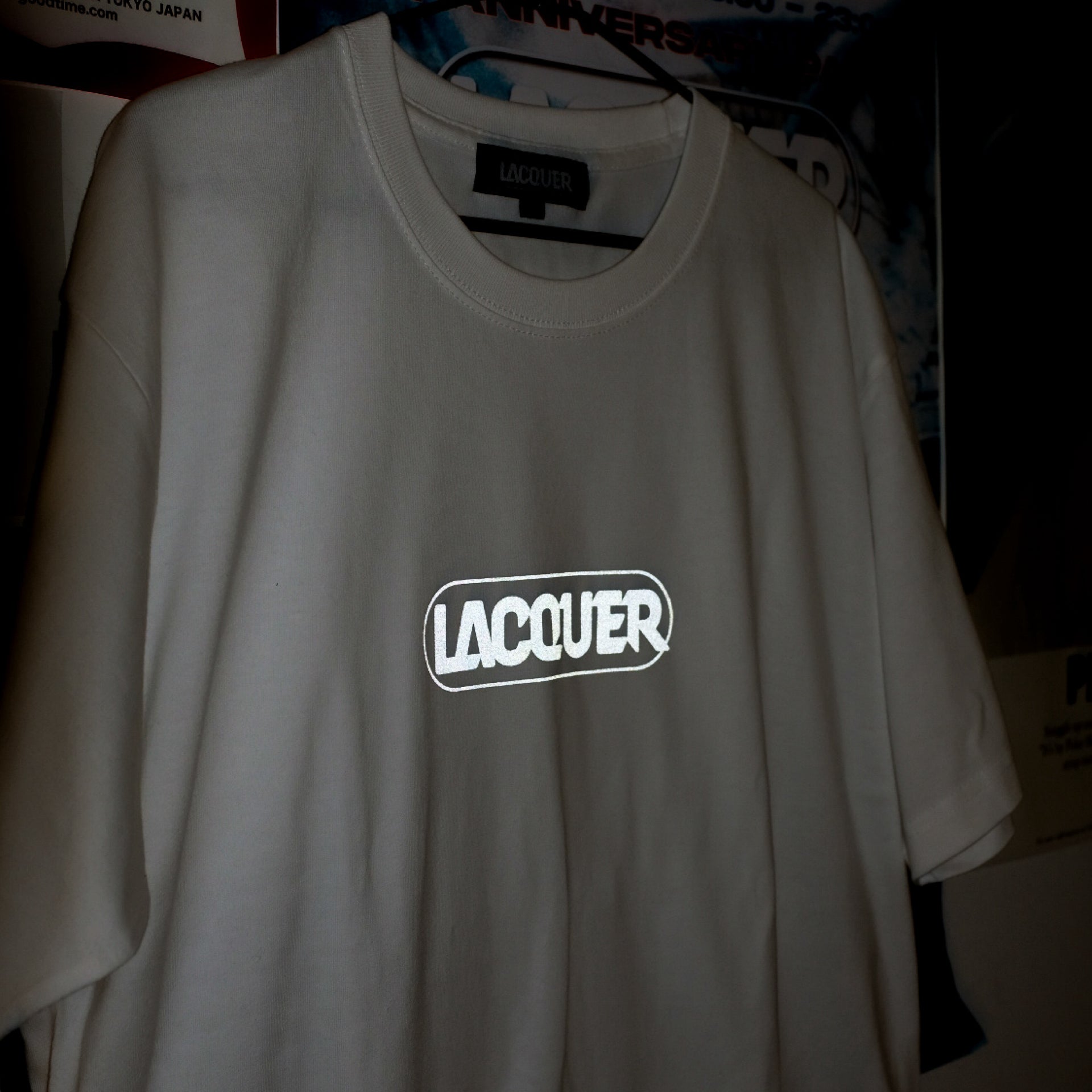 LACQUER -  Reflector Logo Tee "White"