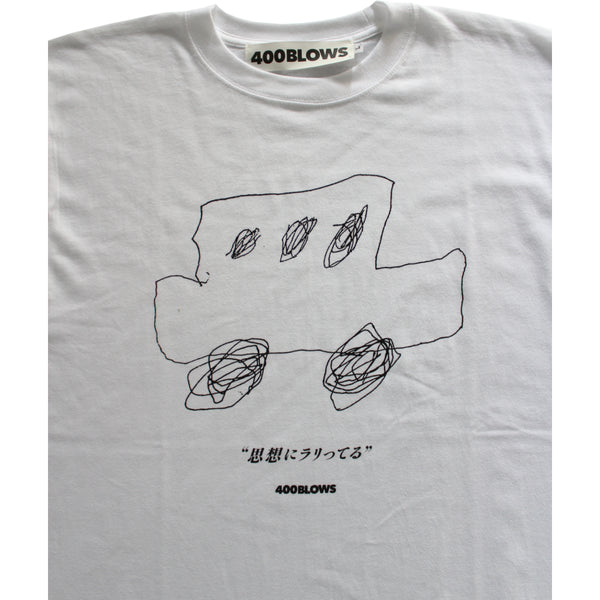 400BLOWS - たかあきくん「CAR」T-SHIRTS "White"