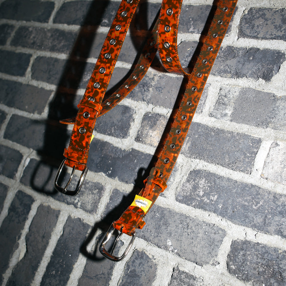 LOLA'S HARDWARE - FURY PVC BELT "Tiger Orange"