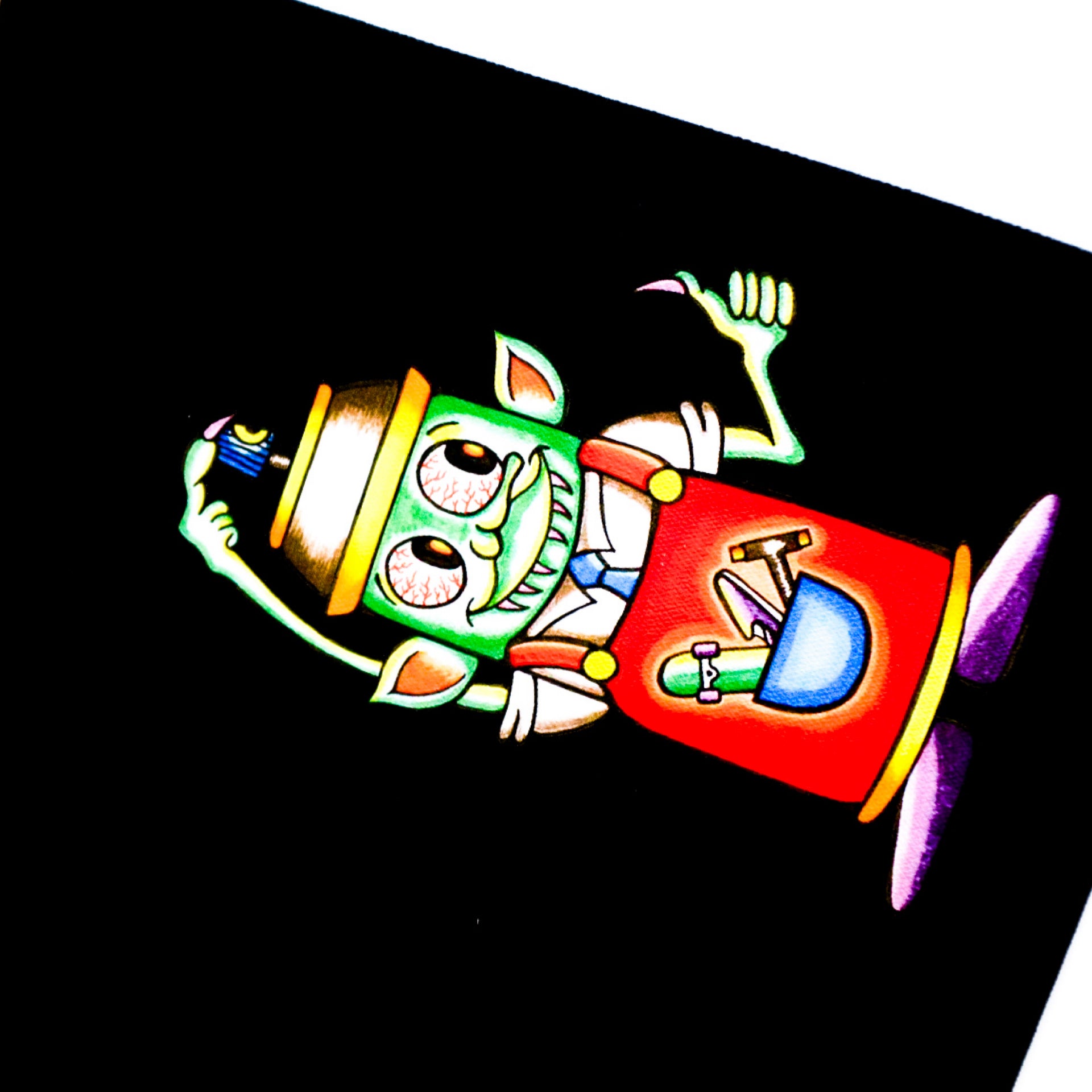 LACQUER - らっかーくん Sacoche "Black"