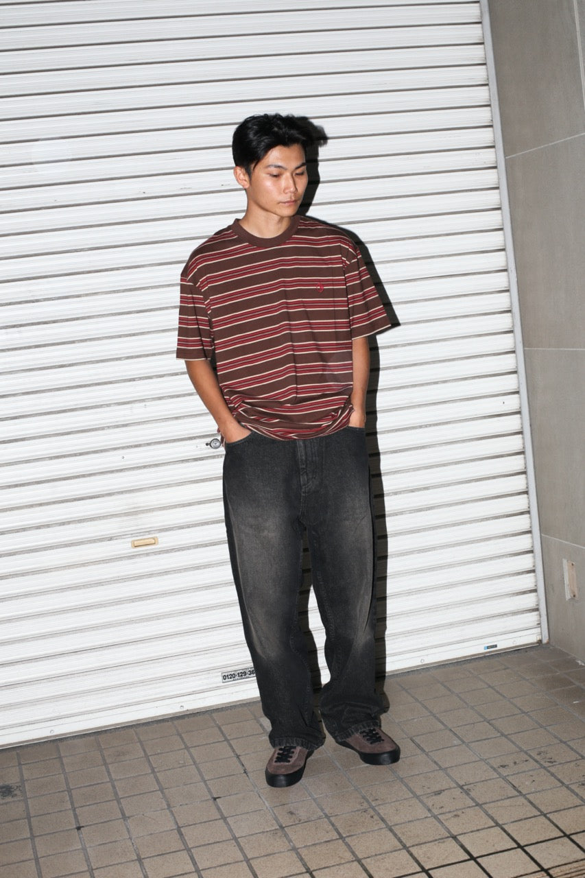 POLAR - Tee | Stripe  "Brown/Red"