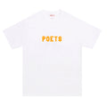 POETS - OG FLOCKED T SHIRT "WHITE/YELLOW"