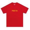 POETS - OG FLOCKED T SHIRT "RED/YELLOW"