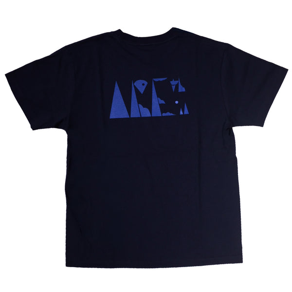 AREth - TERRAIN LOGO S/S T-Shirt  "Indigo"
