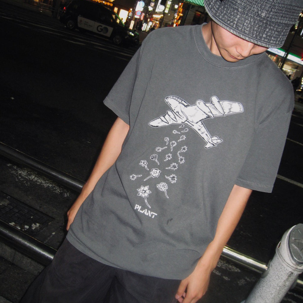 PLANT - Peace Tee "Washed Black”