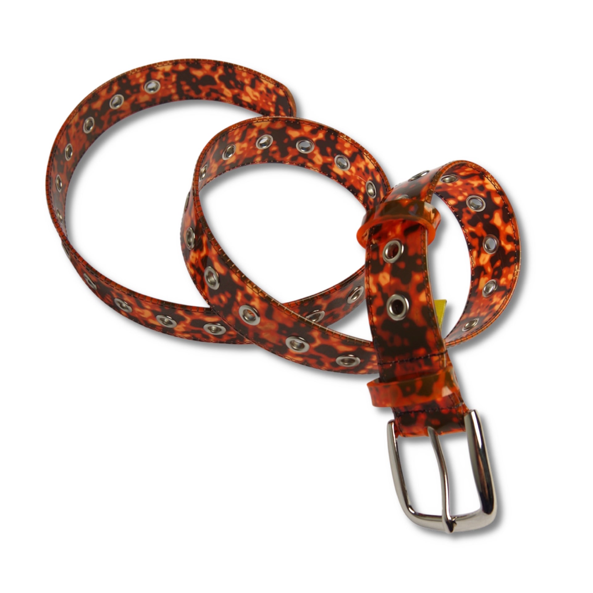 LOLA'S HARDWARE - FURY PVC BELT "Tiger Orange"