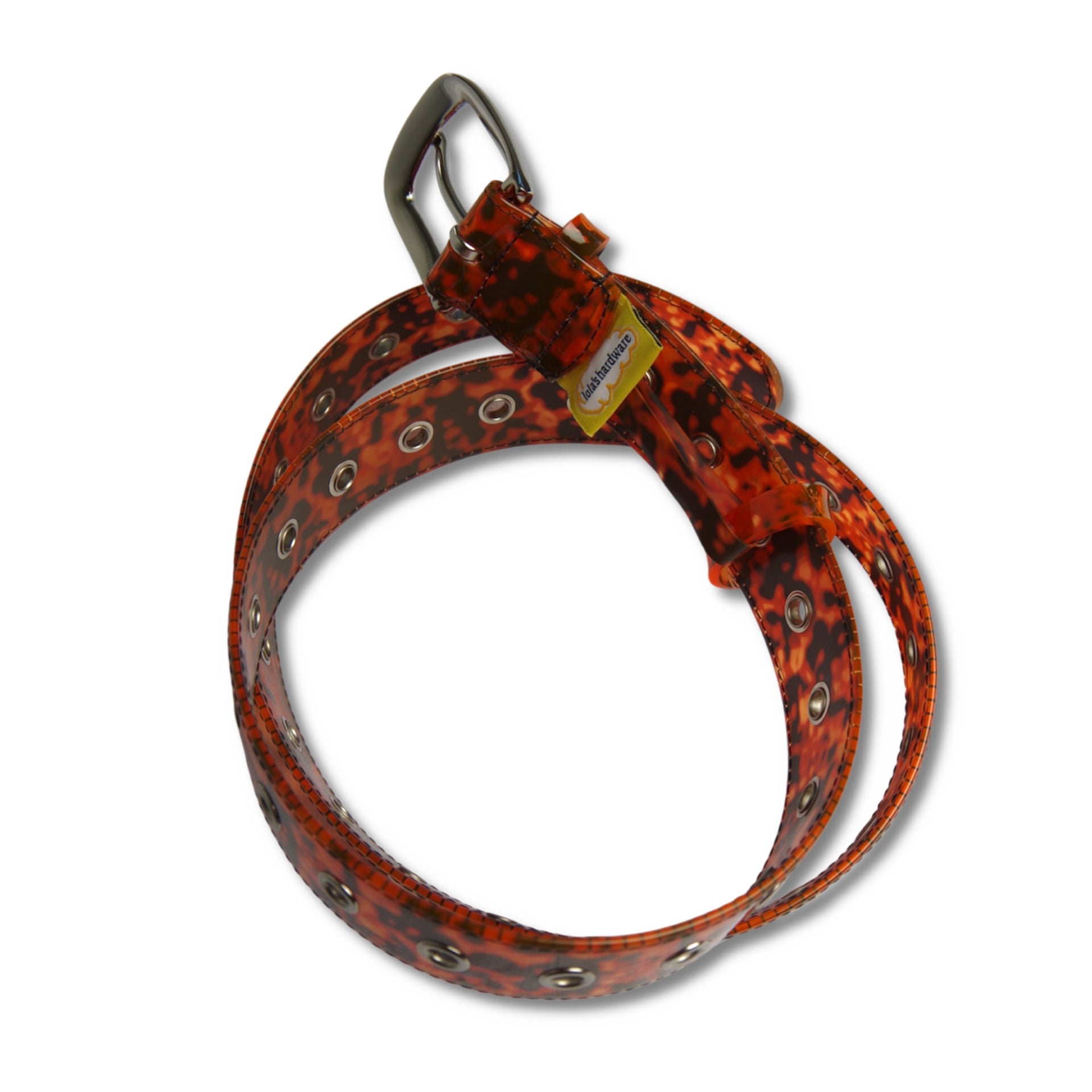 LOLA'S HARDWARE - FURY PVC BELT "Tiger Orange"