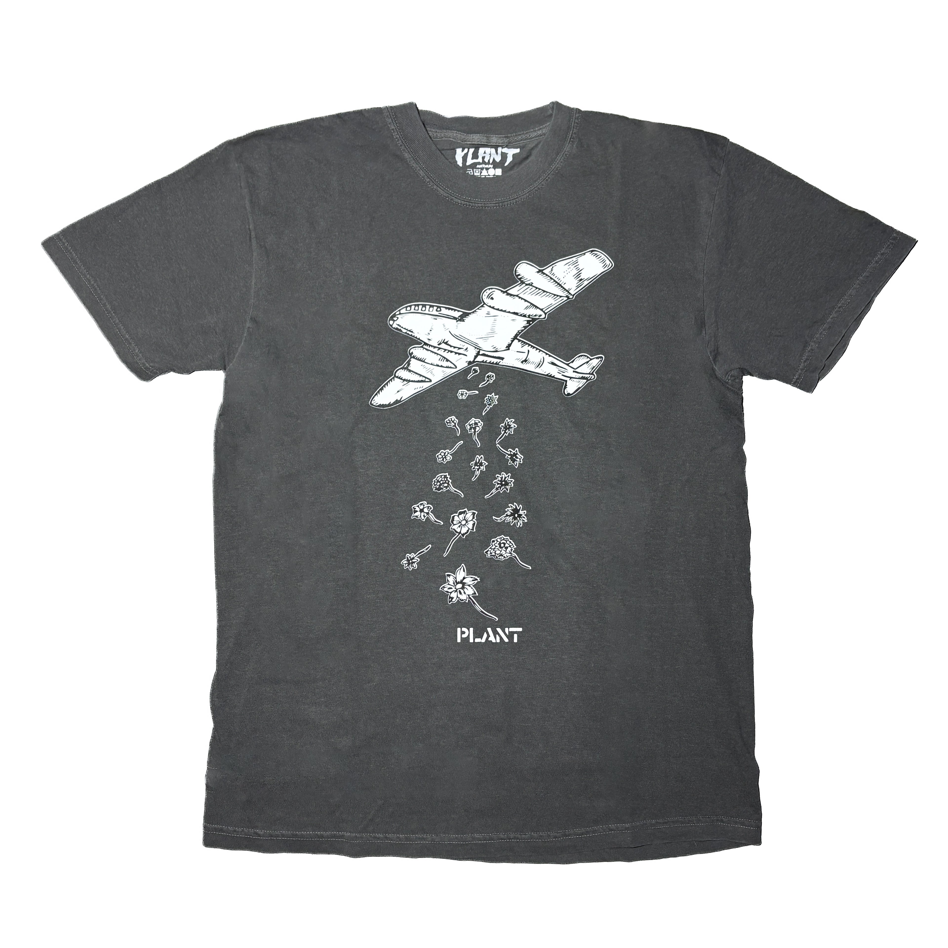 PLANT - Peace Tee "Washed Black”