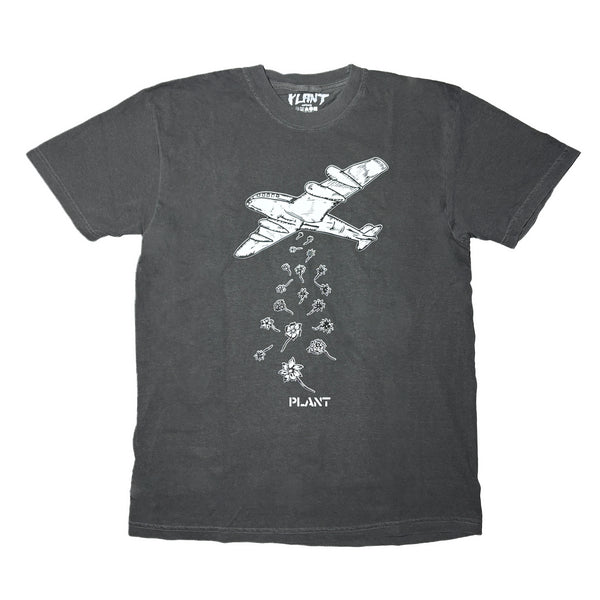 PLANT - Peace Tee "Washed Black”