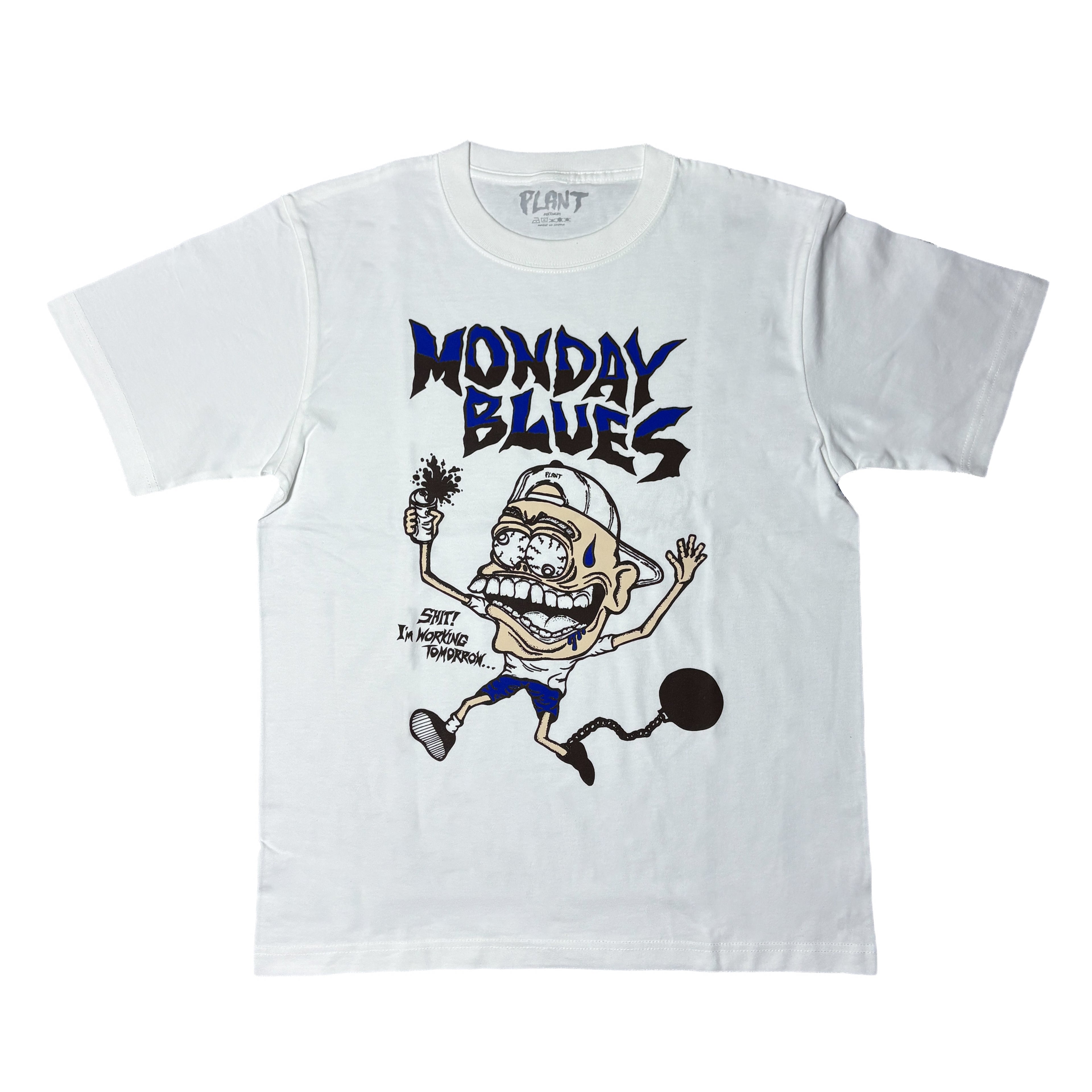 PLANT - Monday Blues Tee "White”