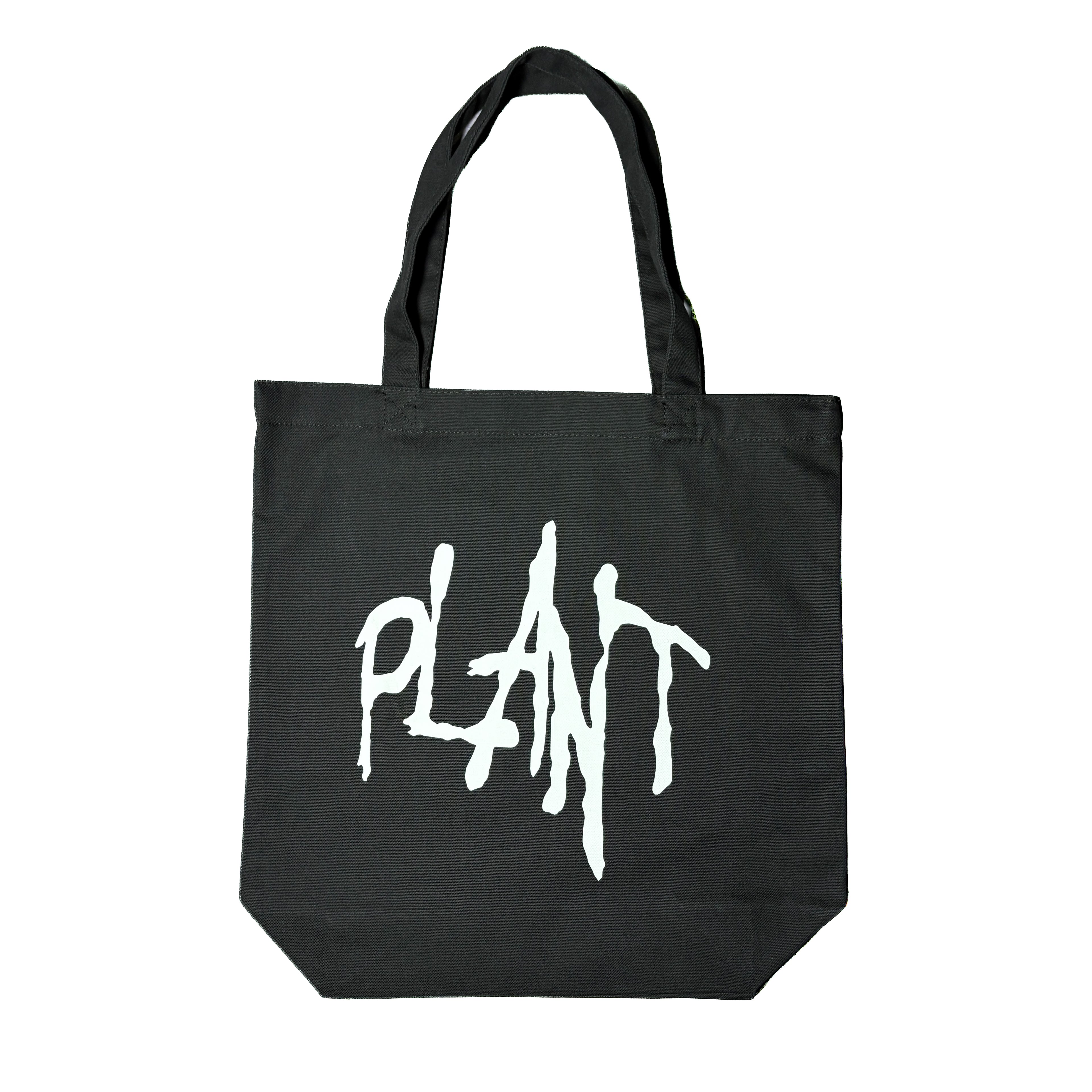PLANT - Sccript Tote "Smoke Black / White"