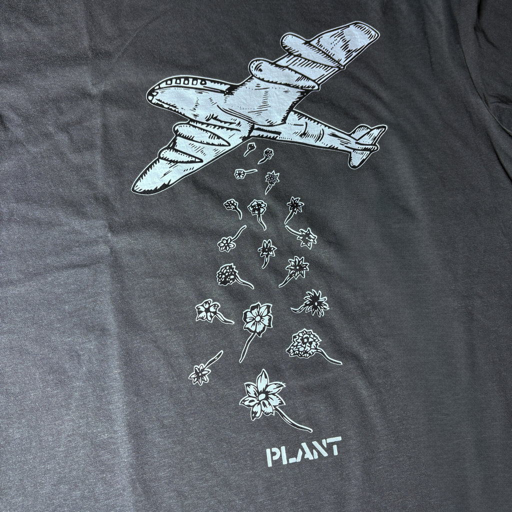 PLANT - Peace Tee "Washed Black”