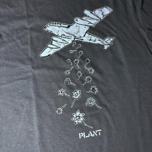 PLANT - Peace Tee "Washed Black”