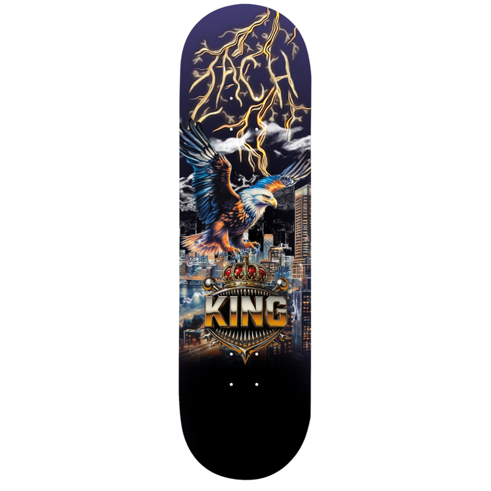 KING SKATEBOARDS - ZACH SARACENO - EAGLE BOARD  8.0"