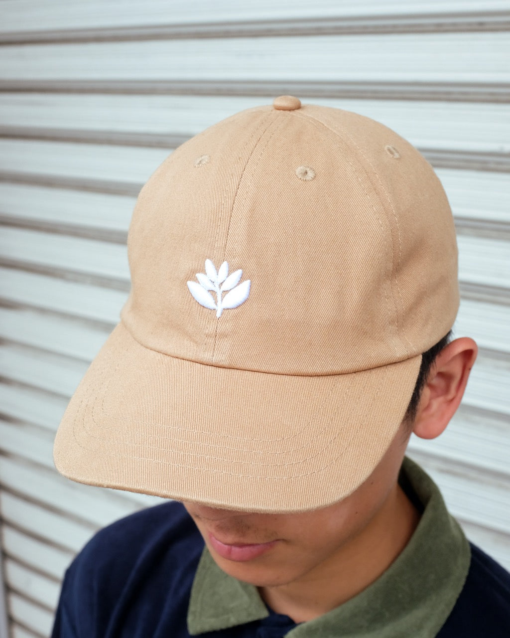 MAGENTA SKATEBOARDS - BOSSED DAD HAT  "BEIGE"