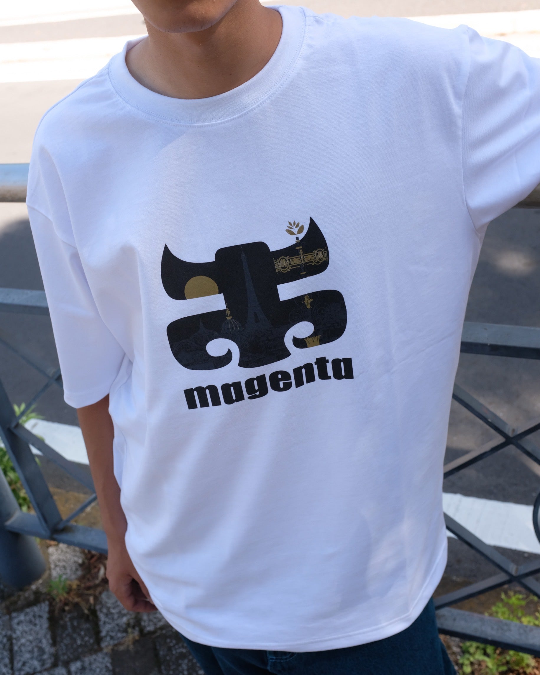 MAGENTA SKATEBOARDS - MAGENPATH TEE  "WHITE"