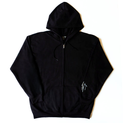 PLANT - "Goal" Zip Hoodie "Black"