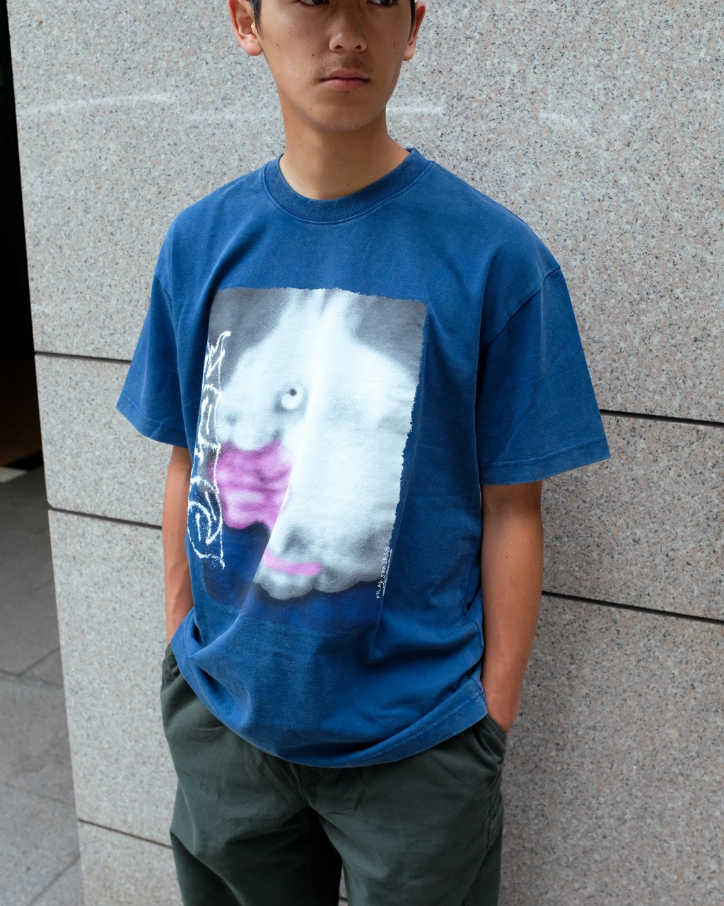 POLAR - Tee | Rabbit "Washed Blue"