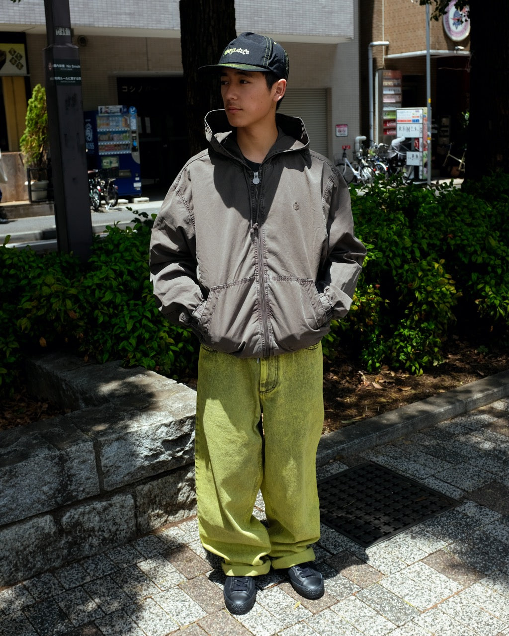 POLAR - Hooded Nick Jacket "Washed Grey"