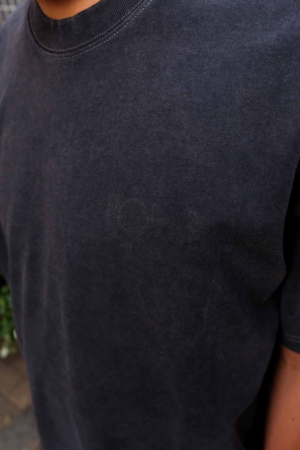 POLAR - Contrast Tee | Stroke Logo "Silver Black/Black"