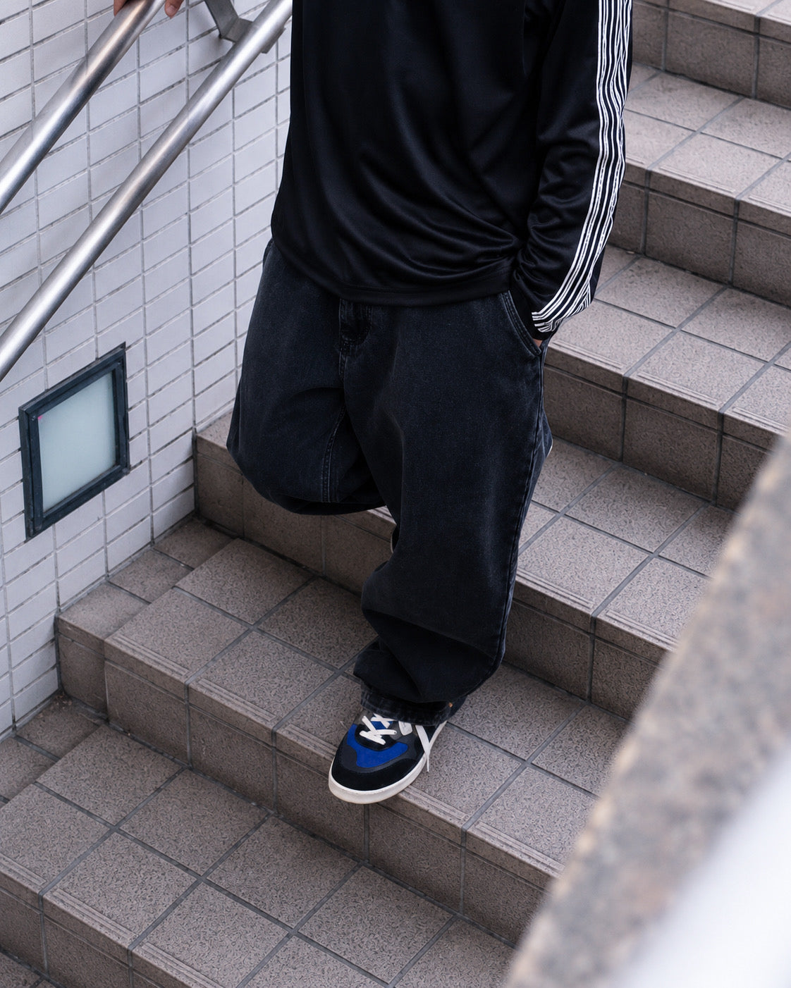 POLAR - 44! Denim Pants "Silver Black"