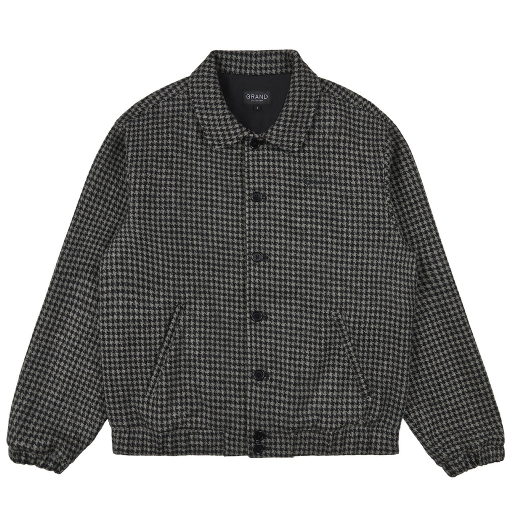 GRAND COLLECTION - Houndstooth Wool Jacket "Black / Grey"