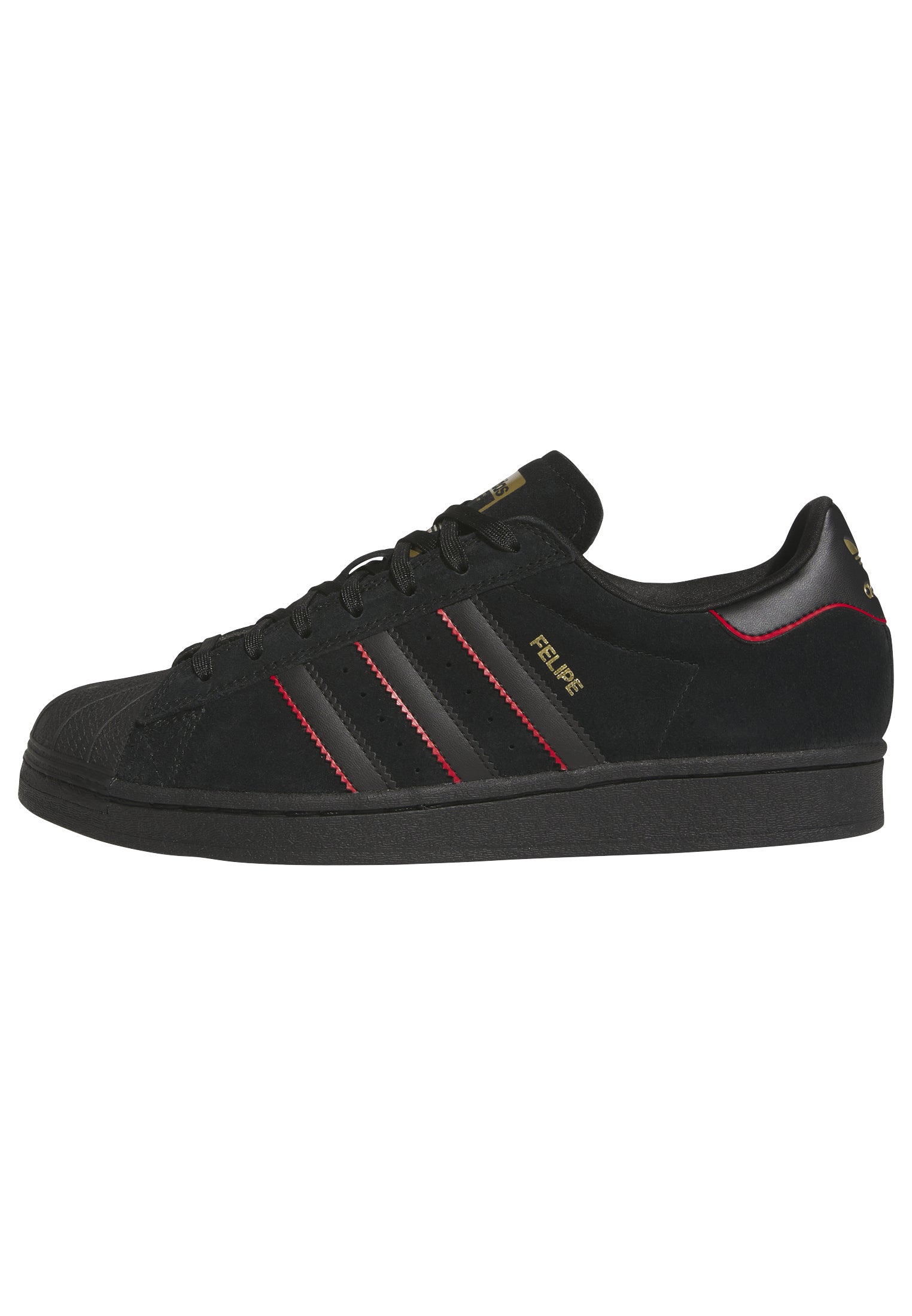 ADIDAS SKATEBOARDING - SUPERSTAR ADV x FELIPE "Core Black / Better Scarlet / Gold Metallic"