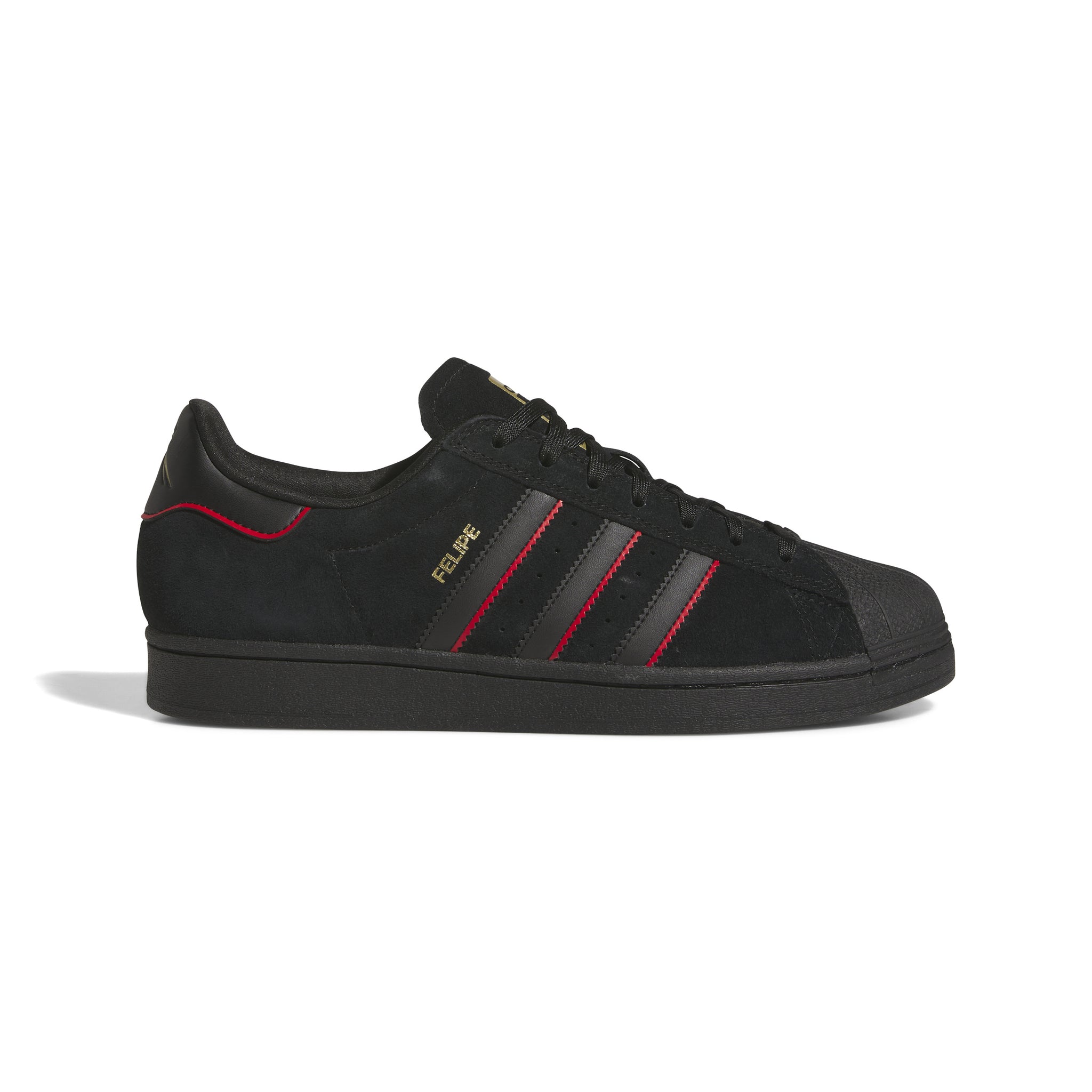 ADIDAS SKATEBOARDING - SUPERSTAR ADV x FELIPE "Core Black / Better Scarlet / Gold Metallic"