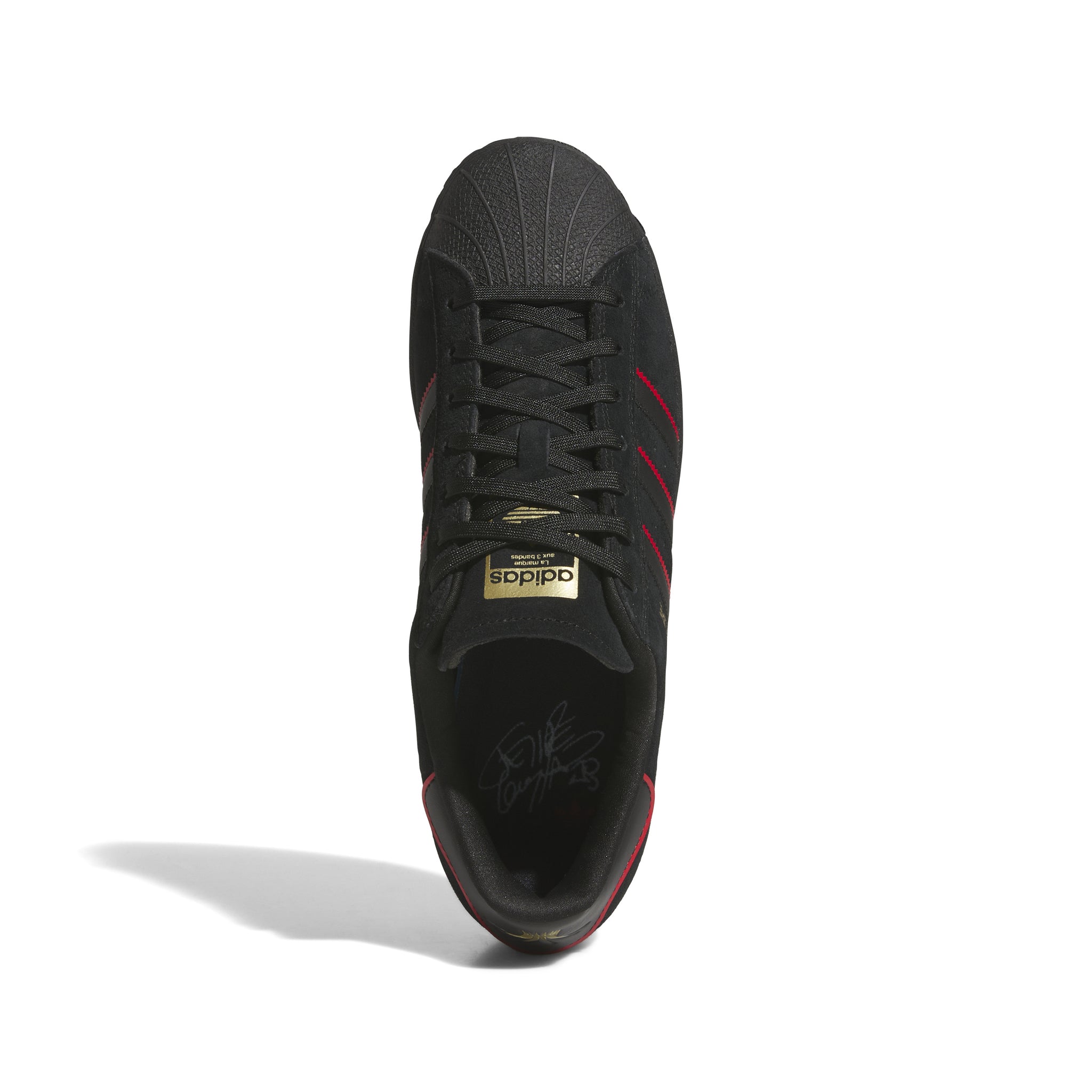 ADIDAS SKATEBOARDING - SUPERSTAR ADV x FELIPE "Core Black / Better Scarlet / Gold Metallic"